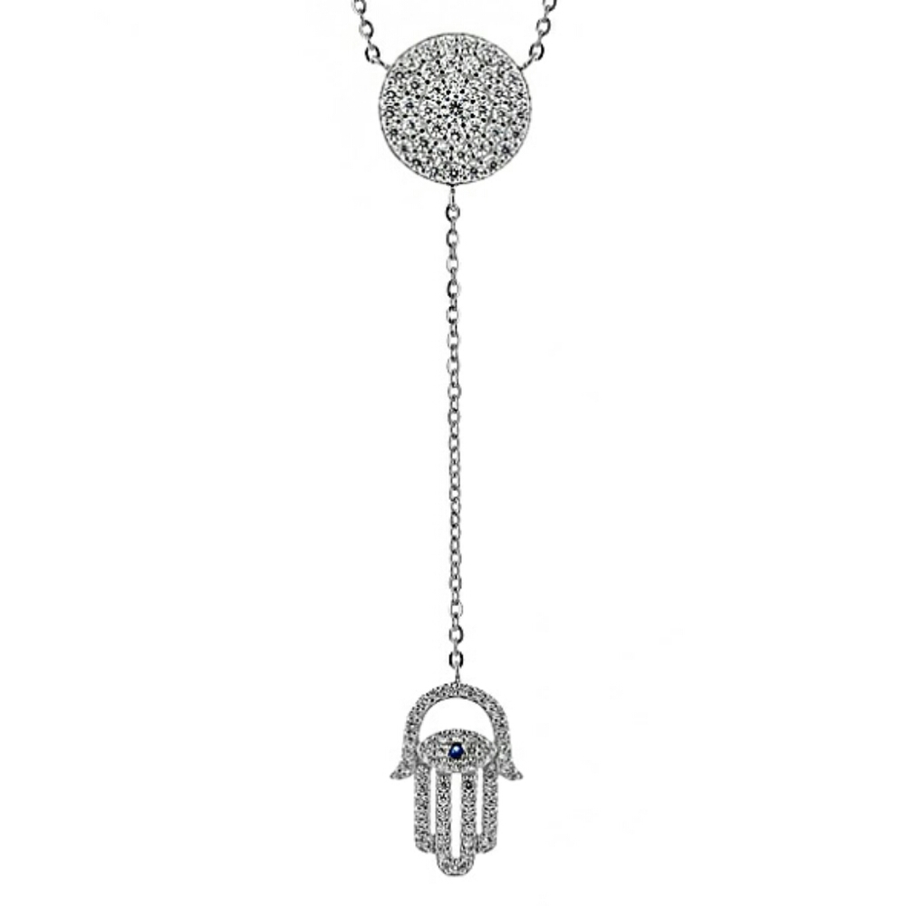 925 Sterling Silver Hamsa Necklace
